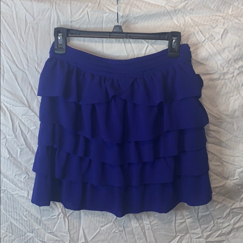 FOREVER21 Royal Blue Ruffle Skirt